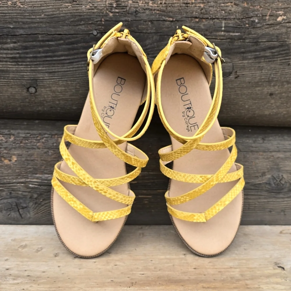 Boutique by Corkys NEW Sweet Tea Coastal Boho Revival Wedge Sandals 6M